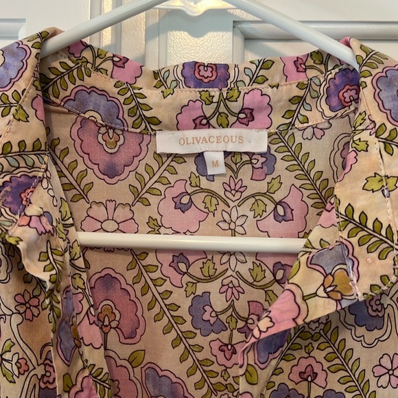 Olivaceous purple paisley print dress - Picture 1 of 2